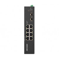 8-портовий некерований POE комутатор Hikvision DS-3T0510HP-E/HS