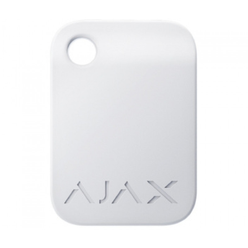 безконтактний брелок управління Ajax Tag white (10pcs)