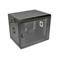 Шафа 19" , 600х500х507 мм (Ш*Г*В), акрилове скло, чорна 9U