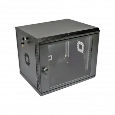 Шафа 19" , 600х500х507 мм (Ш*Г*В), акрилове скло, чорна 9U