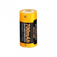 Акумулятор 700 UP mAh Li-ion micro usb зарядка Fenix 16340