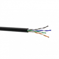 мідь зовнішній ЗЗКМ Кабель Cat. 5e U/UTP 4x2x24 AWG PE (К)(70910031) бухта 500м.