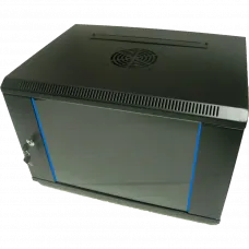 Шкаф коммутационный настенный 15U 600x600 разборный черный Hypernet WMNC66-15U-FLAT-AC-BLACK