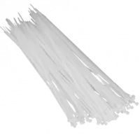 Хомут білий Courbi 200 x 4,8 (100шт)