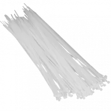 Хомут білий Courbi 200 x 4,8 (100шт)