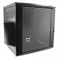 Шафа коммутаційна настінна розбірна Hypernet WMNC66-12U-FLAT-BLACK 12U 600x600