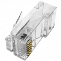 Коннектор соединительный неэкранированный (упаковка 100 шт) RJ45 кат. 5e