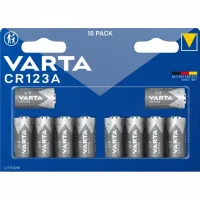 Батарейка 10 шт VARTA CR 123A BLI 10 LITHIUM